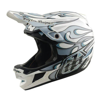 Troy Lee Designs BMX Racing Troy Lee Designs D4 Composite Helmet Torched White / Silver