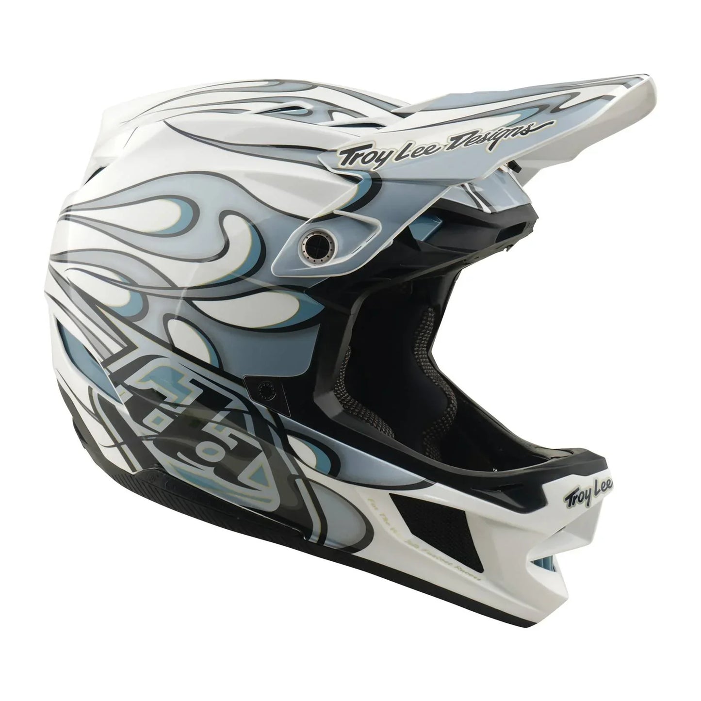 Troy Lee Designs BMX Racing Troy Lee Designs D4 Composite Helmet Torched White / Silver