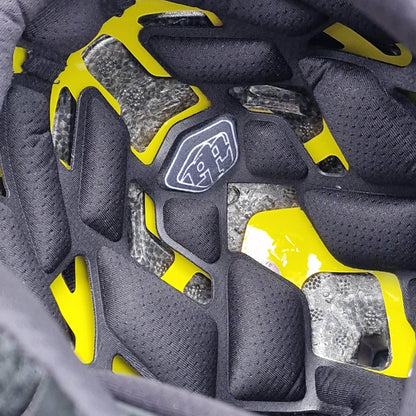 Troy Lee Designs BMX Racing Troy Lee Designs D4 Polyacrylate Helmet Qualifer Black / Yellow