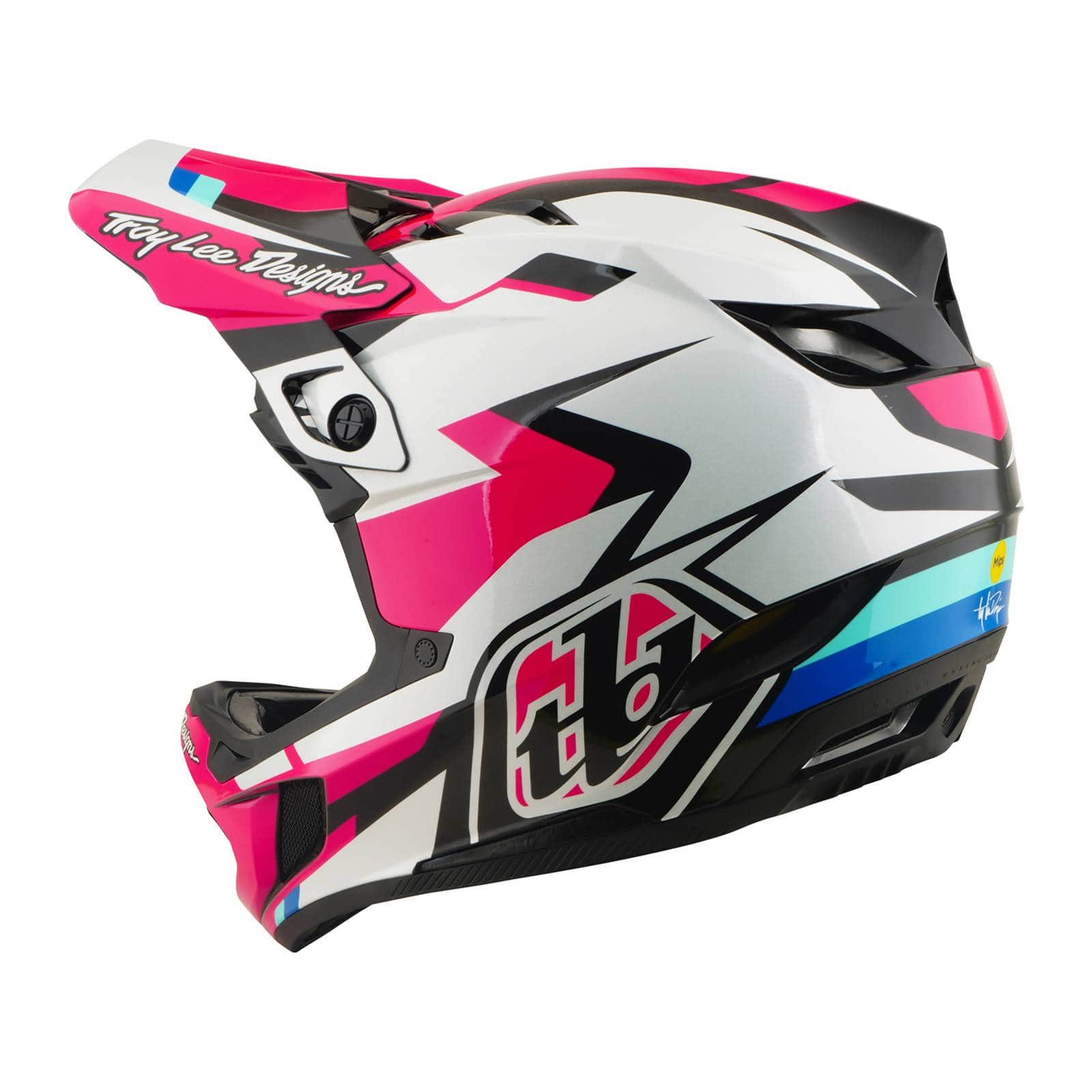 Troy Lee Designs BMX Racing Troy Lee Designs D4 Polyacrylate Helmet Roamer Magenta