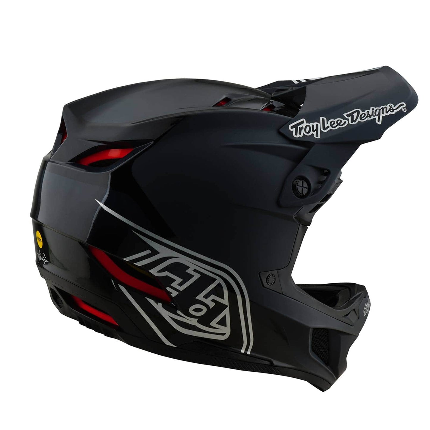 Troy Lee Designs BMX Racing Troy Lee Designs D4 Polyacrylate Helmet Shadow Black