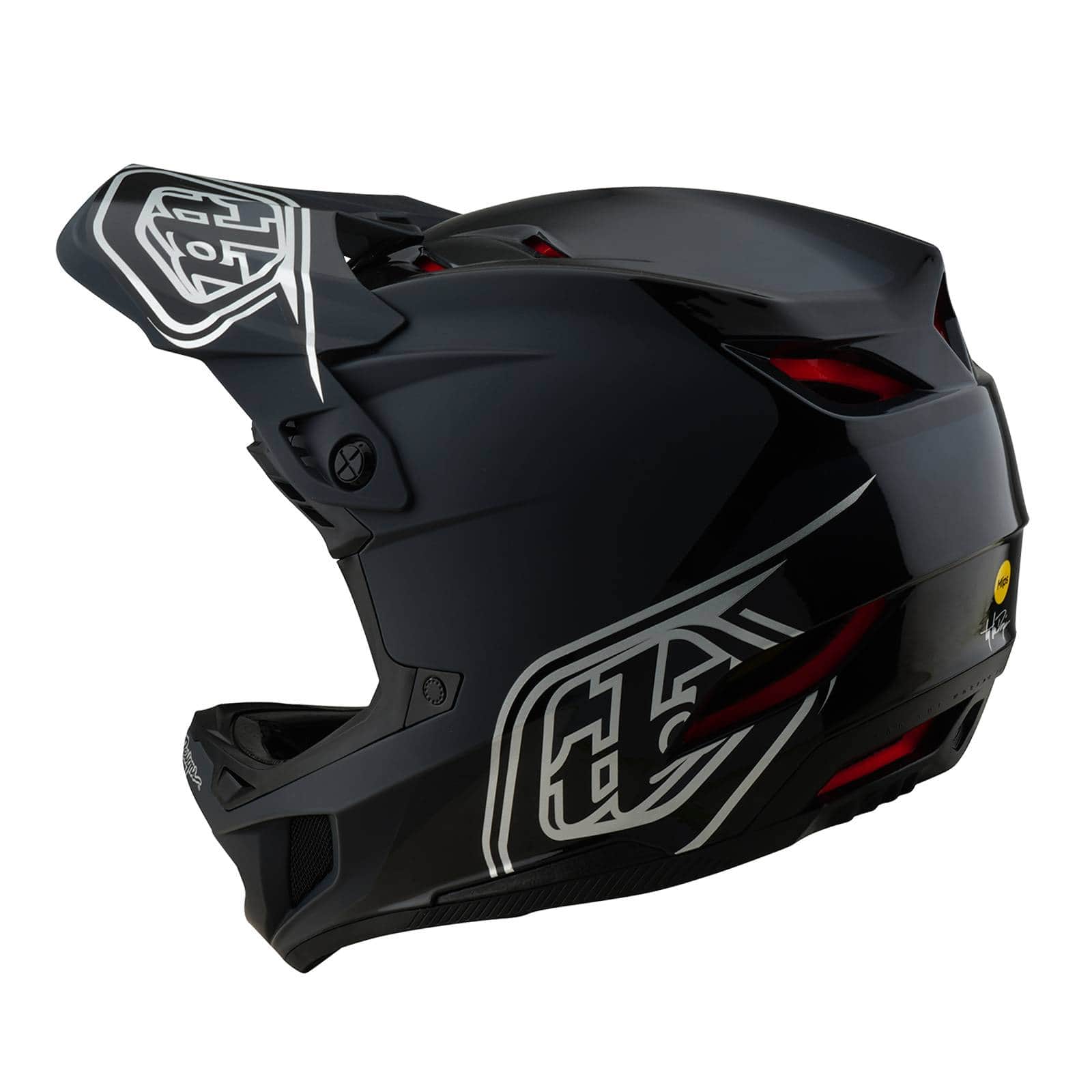 Troy Lee Designs BMX Racing Troy Lee Designs D4 Polyacrylate Helmet Shadow Black