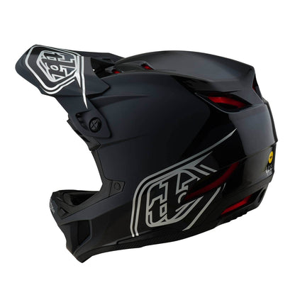 Troy Lee Designs BMX Racing Troy Lee Designs D4 Polyacrylate Helmet Shadow Black