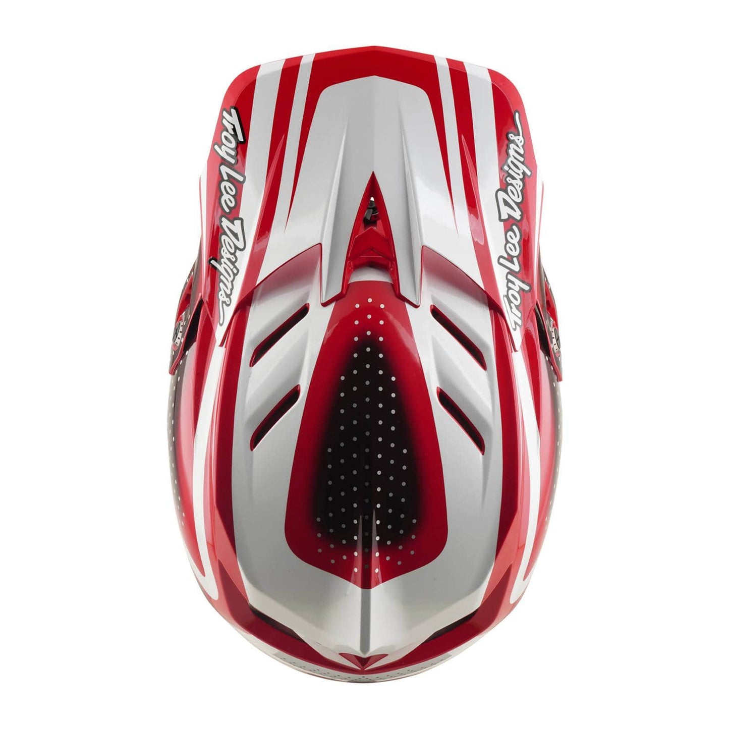 Troy Lee Designs BMX Racing Troy Lee Designs D4 Polyacrylate Helmet The Line Fire / White