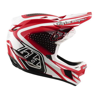 Troy Lee Designs BMX Racing Troy Lee Designs D4 Polyacrylate Helmet The Line Fire / White