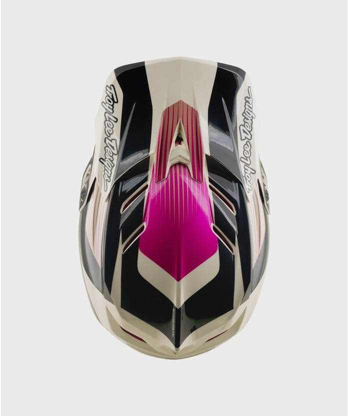 Troy Lee Designs BMX Racing Troy Lee Designs D4 Polyacrylate Helmet Turbo Acid Fuchsia