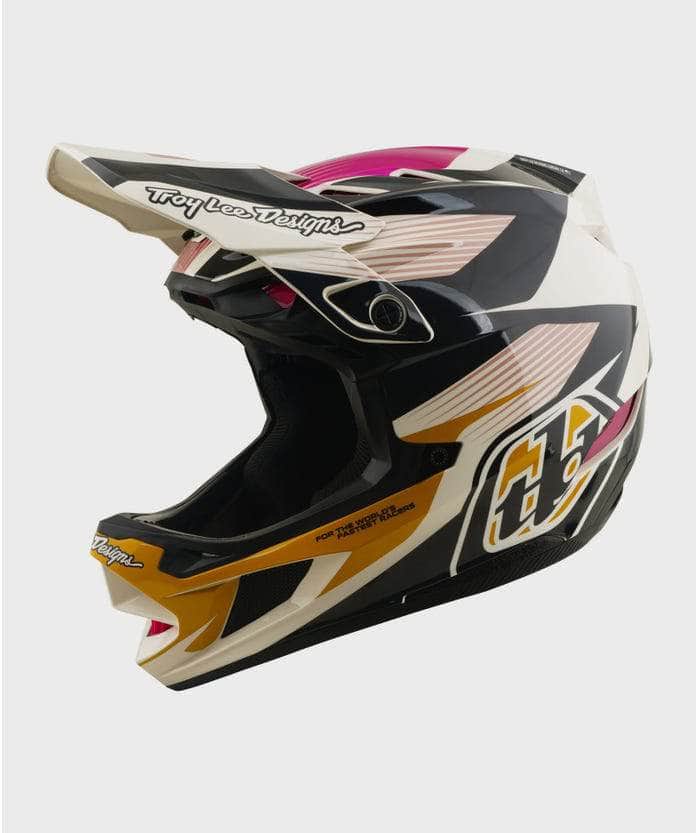 Troy Lee Designs BMX Racing Troy Lee Designs D4 Polyacrylate Helmet Turbo Acid Fuchsia