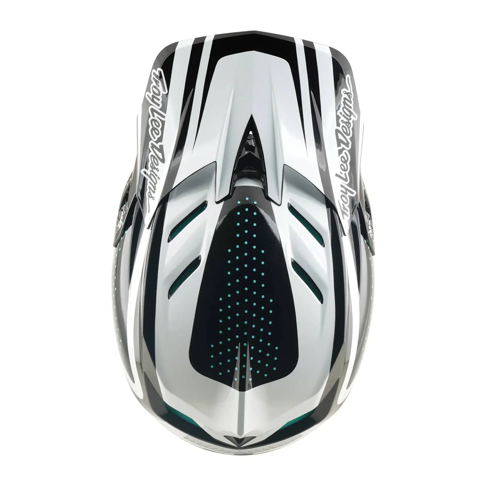 Troy Lee Designs BMX Racing Troy Lee Designs D4 Polyacrylite Helmet The Line Charcoal / White