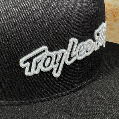 Troy Lee Designs Clothing & Shoes Black Troy Lee Designs Signature Flat Bill Snapback Cap Black