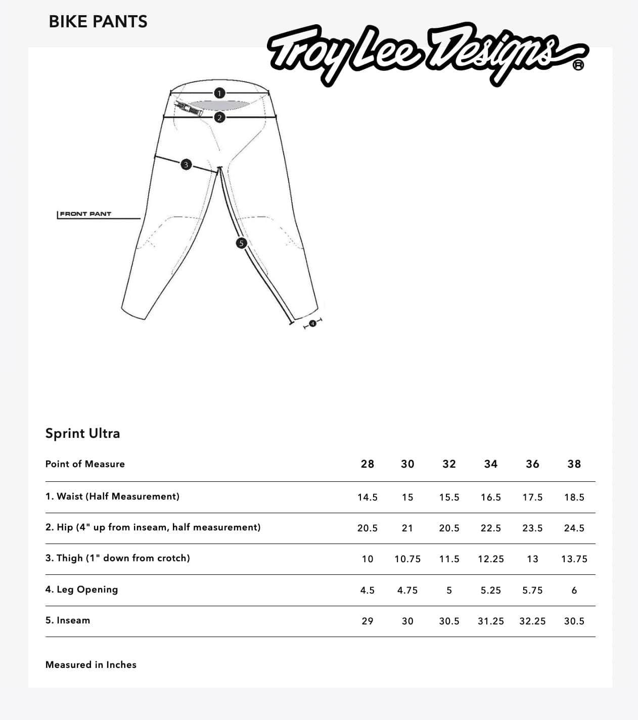 Troy Lee Designs BMX Racing Troy Lee Designs Sprint Ultra Race Pants Mono Black