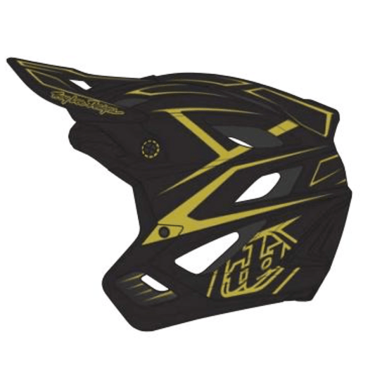 Troy Lee Designs BMX Racing Troy Lee Designs Stage Stunt Helmet Pinstripe Black