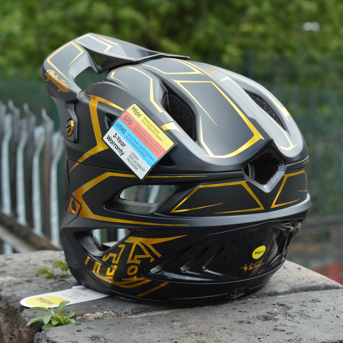 Troy Lee Designs BMX Racing Troy Lee Designs Stage Stunt Helmet Pinstripe Black