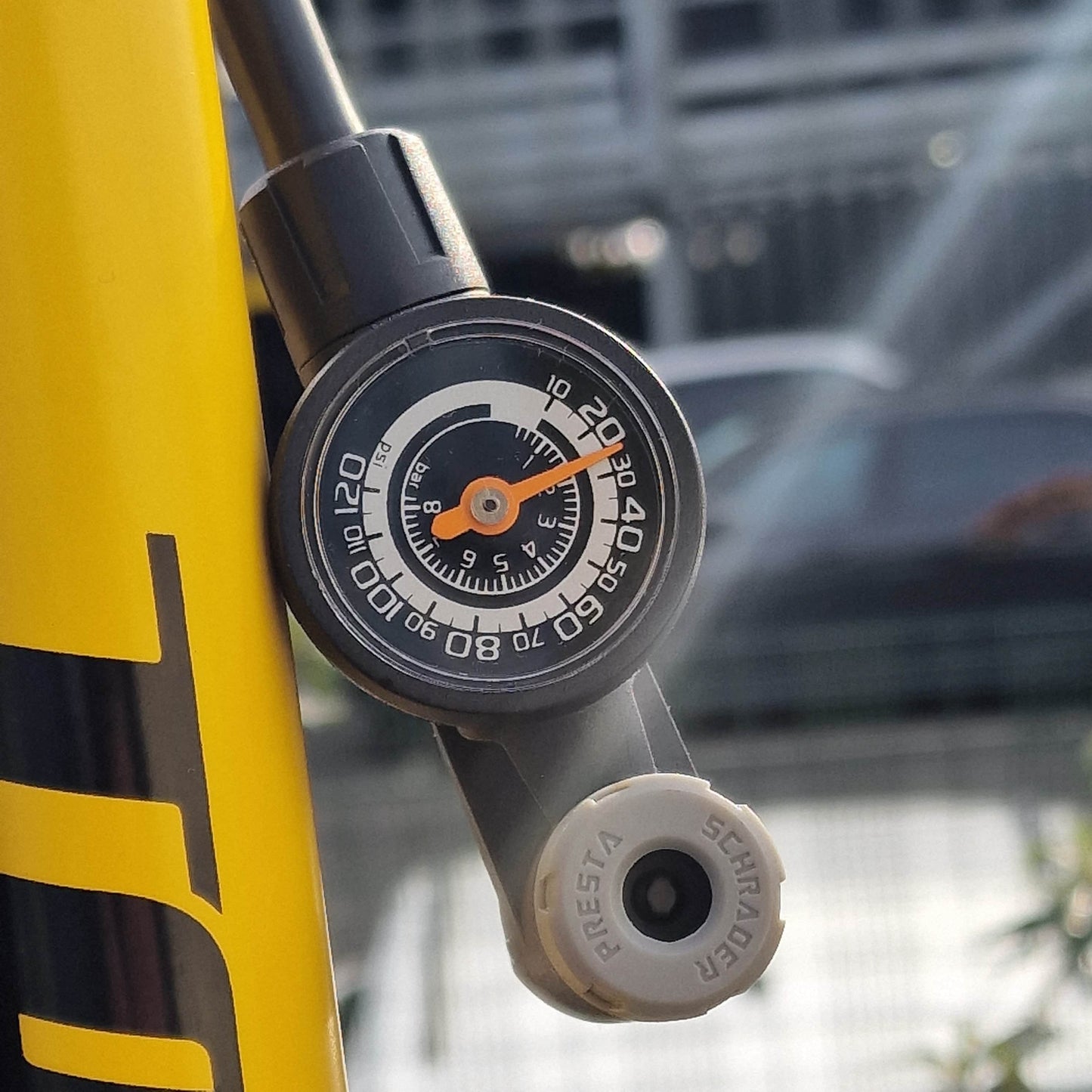 Truflo POS Truflo Ecotrax Floor Pump Yellow