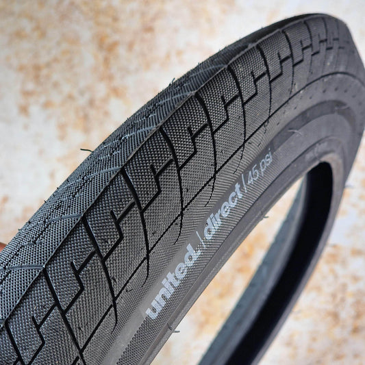 United BMX Parts 16 x 2.10 United Direct 16 Inch Tyre Black