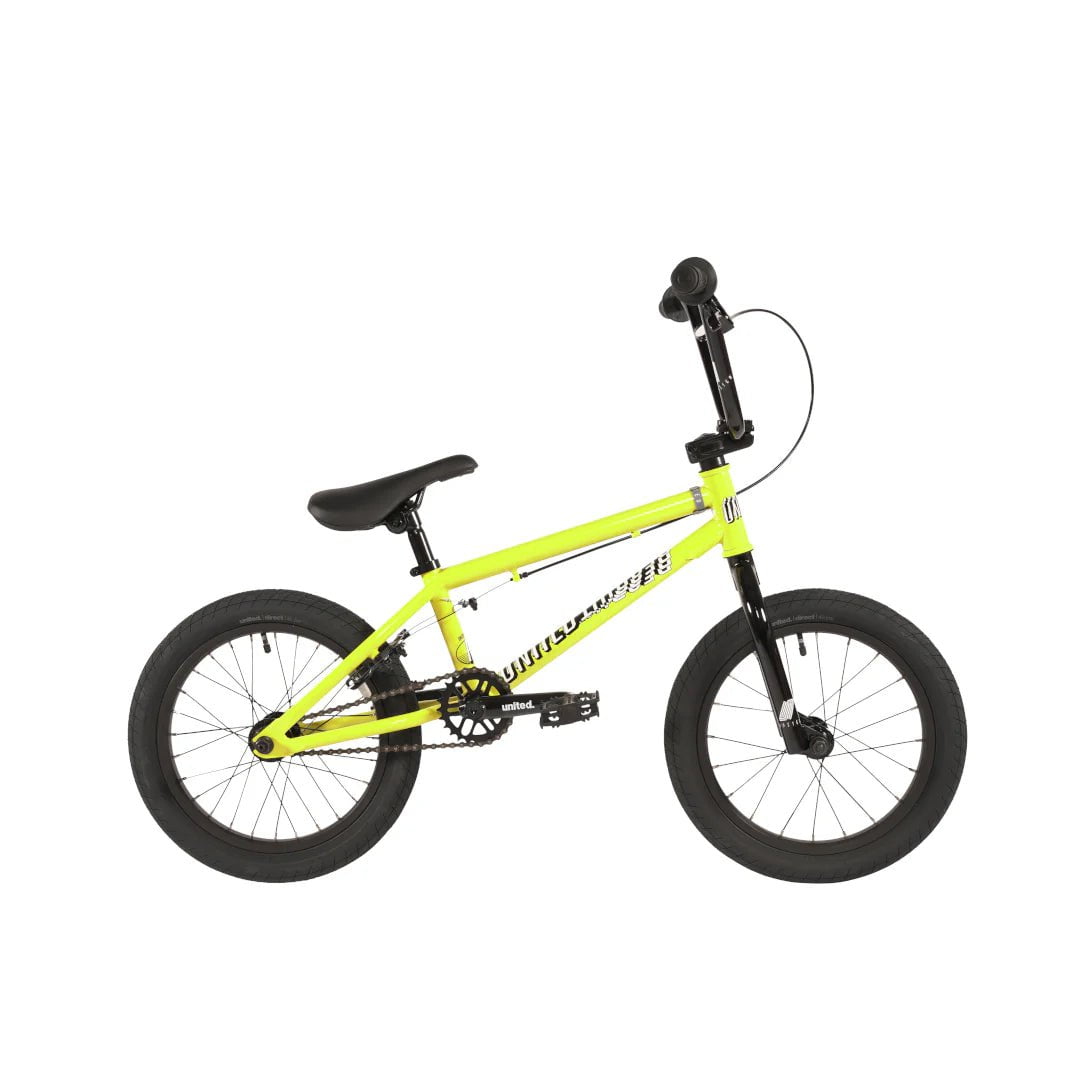 United BMX Bikes Lemon Sherbet United Recruit 16 Inch Bike Lemon Sherbet