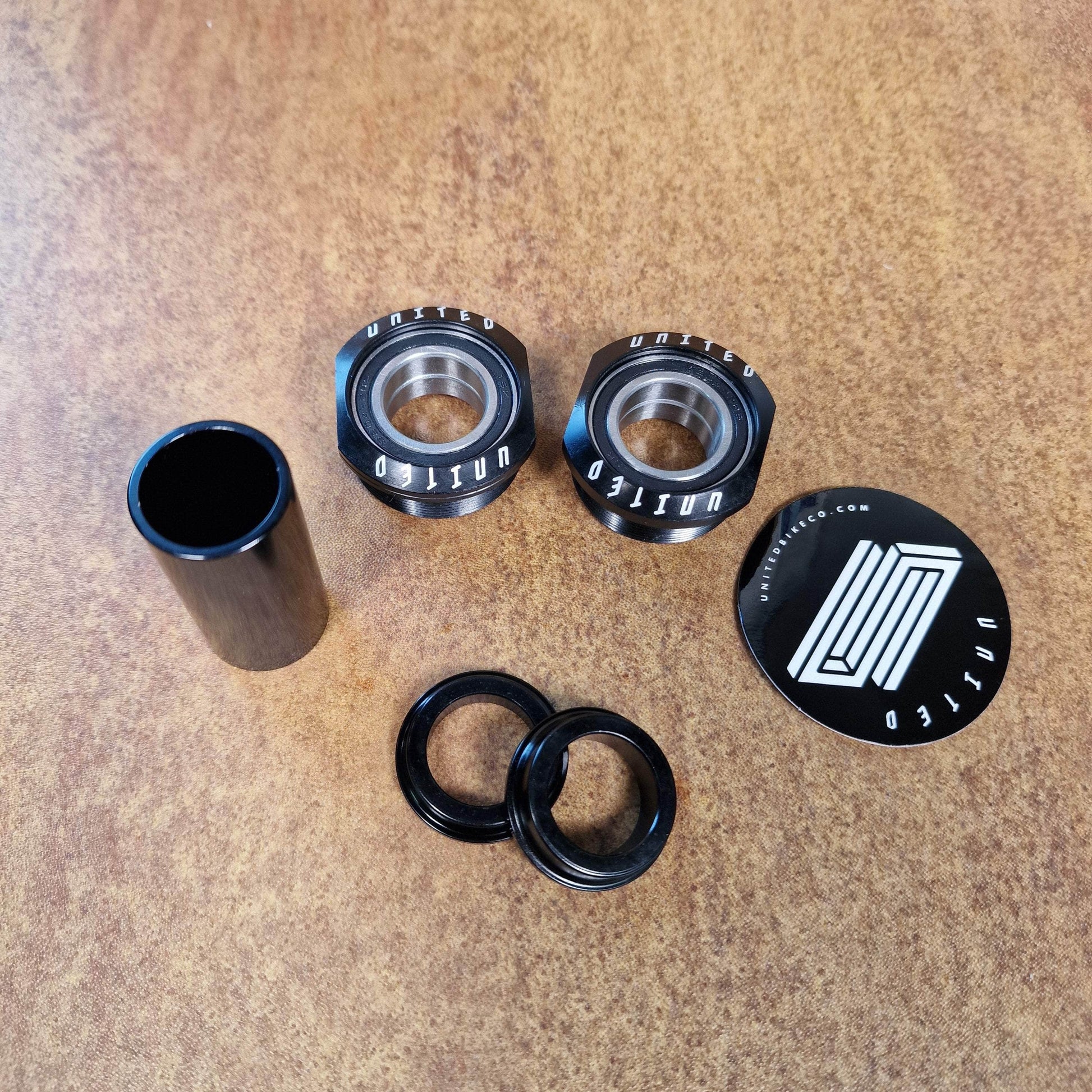 United BMX Parts 19mm / Black United Supreme Euro Bottom Bracket Black