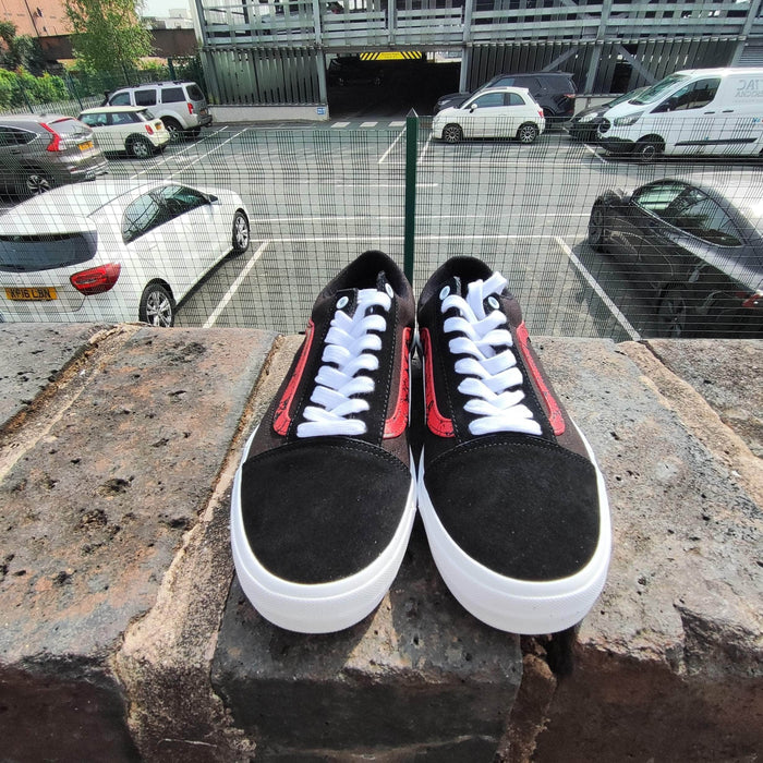 Vans Clothing & Shoes Marble Black/White/Red / UK11 Vans BMX Old Skool Marble Black/White/Red