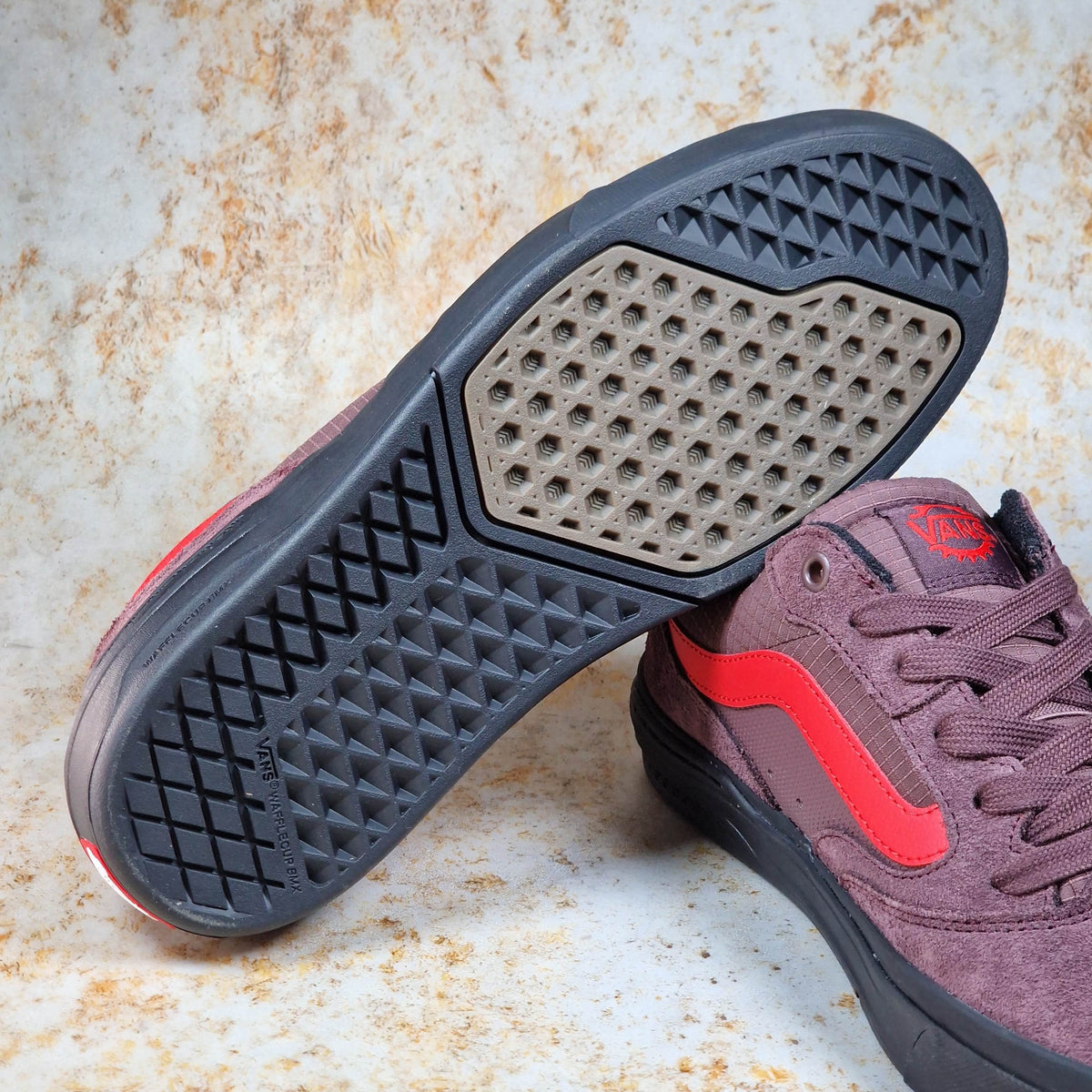 Vans Clothing & Shoes Vans BMX Proof Shoes Brown / Rio Red / Black