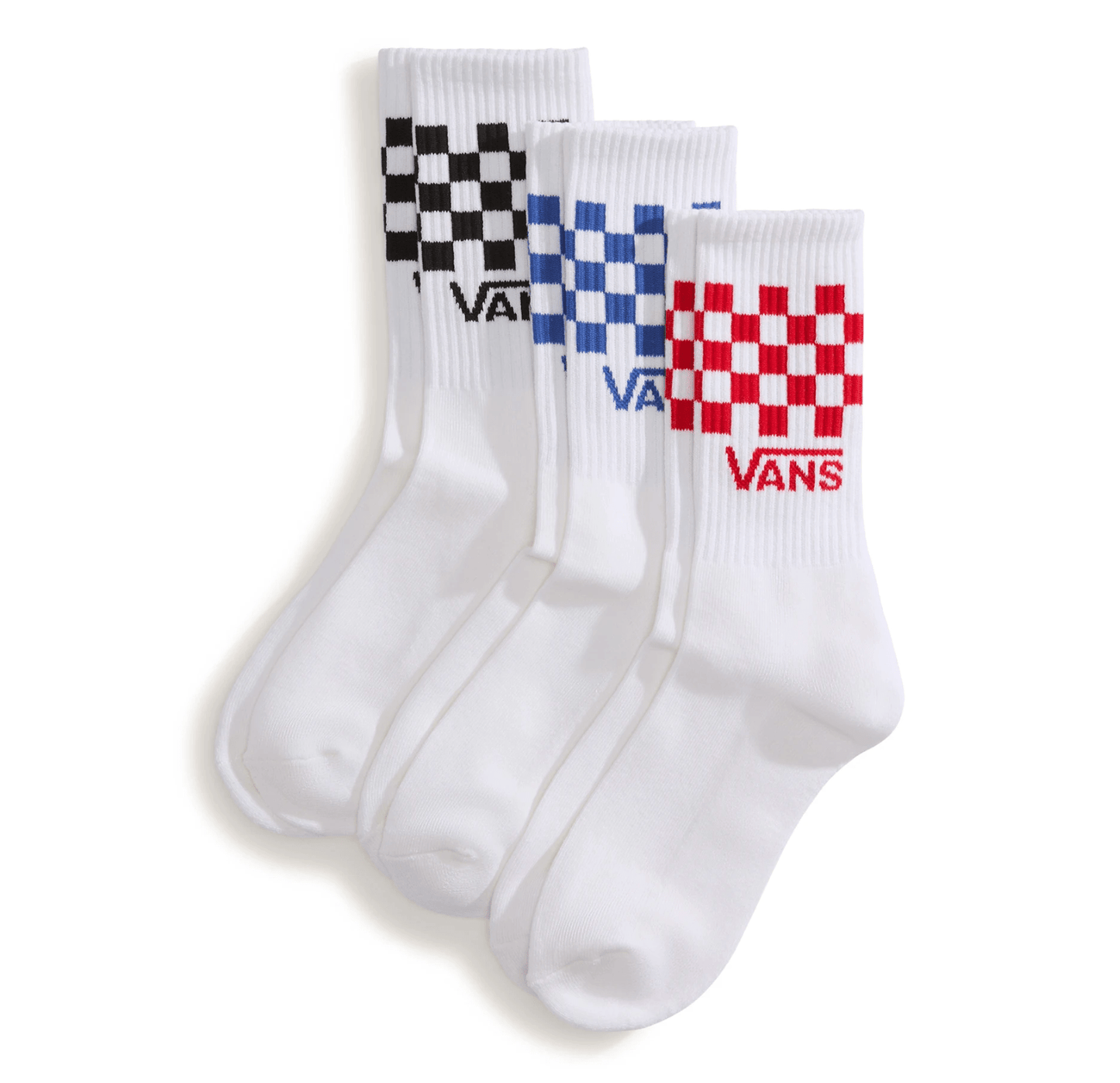 Vans Clothing & Shoes UK 8.5 - 12 / Checkerboard White Vans Classic Checker Crew Socks 3 Pack Checkerboard White