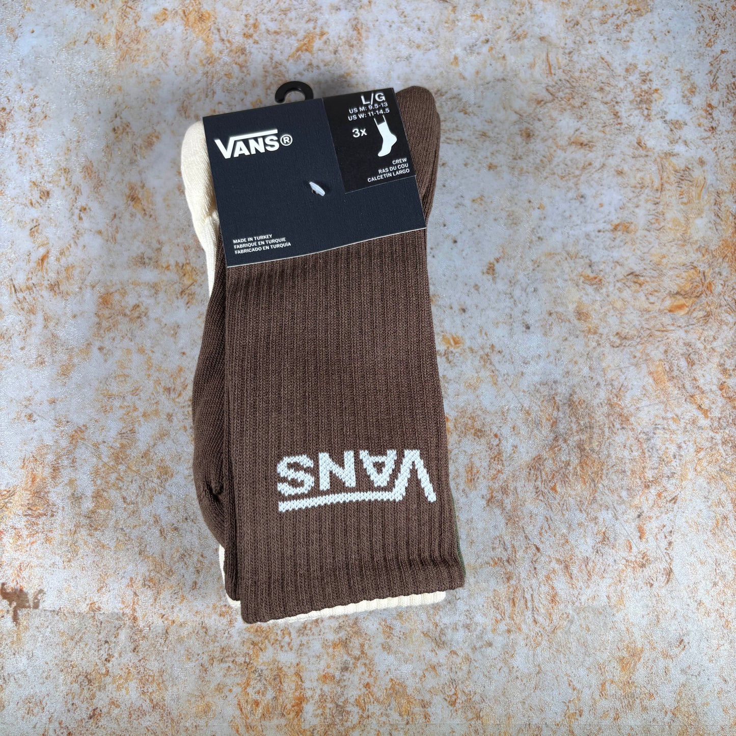 Vans Clothing & Shoes UK 8.5 - 12 / Green Balsam Vans Classic Crew Socks 3 Pack Green Balsam