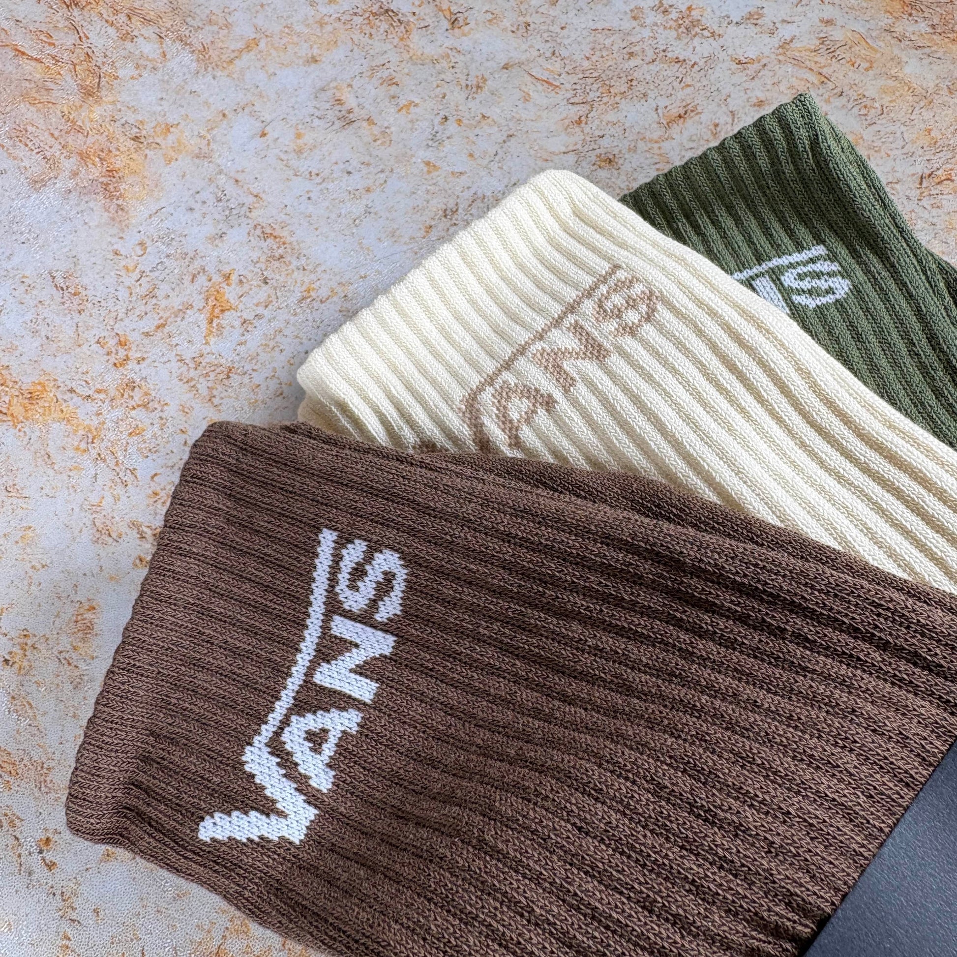 Vans Clothing & Shoes UK 8.5 - 12 / Green Balsam Vans Classic Crew Socks 3 Pack Green Balsam
