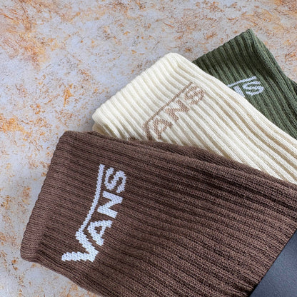 Vans Clothing & Shoes UK 8.5 - 12 / Green Balsam Vans Classic Crew Socks 3 Pack Green Balsam