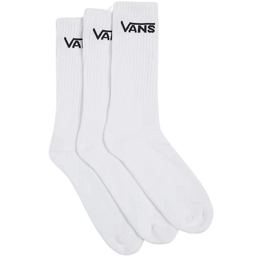 Vans Clothing & Shoes UK 8.5 - 12 / White Vans Crew ROX Socks 3 Pack White