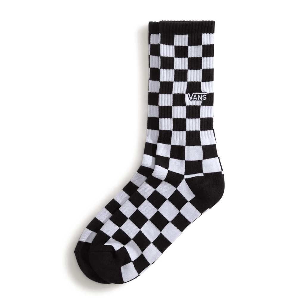Vans Clothing & Shoes UK 8.5 - 12 / Checkerboard Black / White Vans Crew Socks Checkerboard Black / White