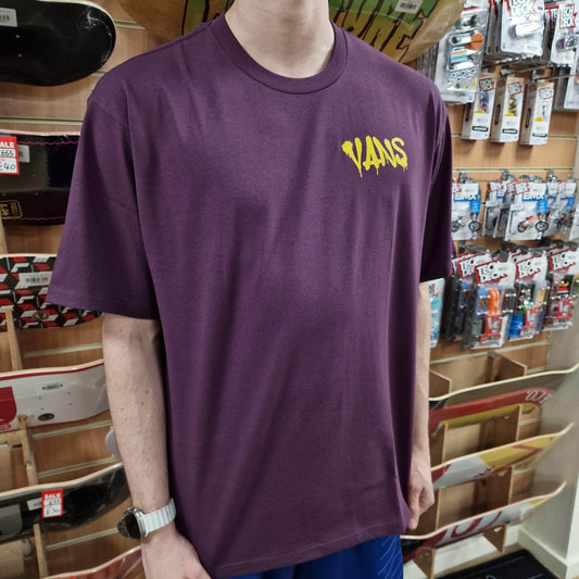 Vans Clothing & Shoes Vans Factory Spray Loose Fit T-Shirt Blackberry Wine