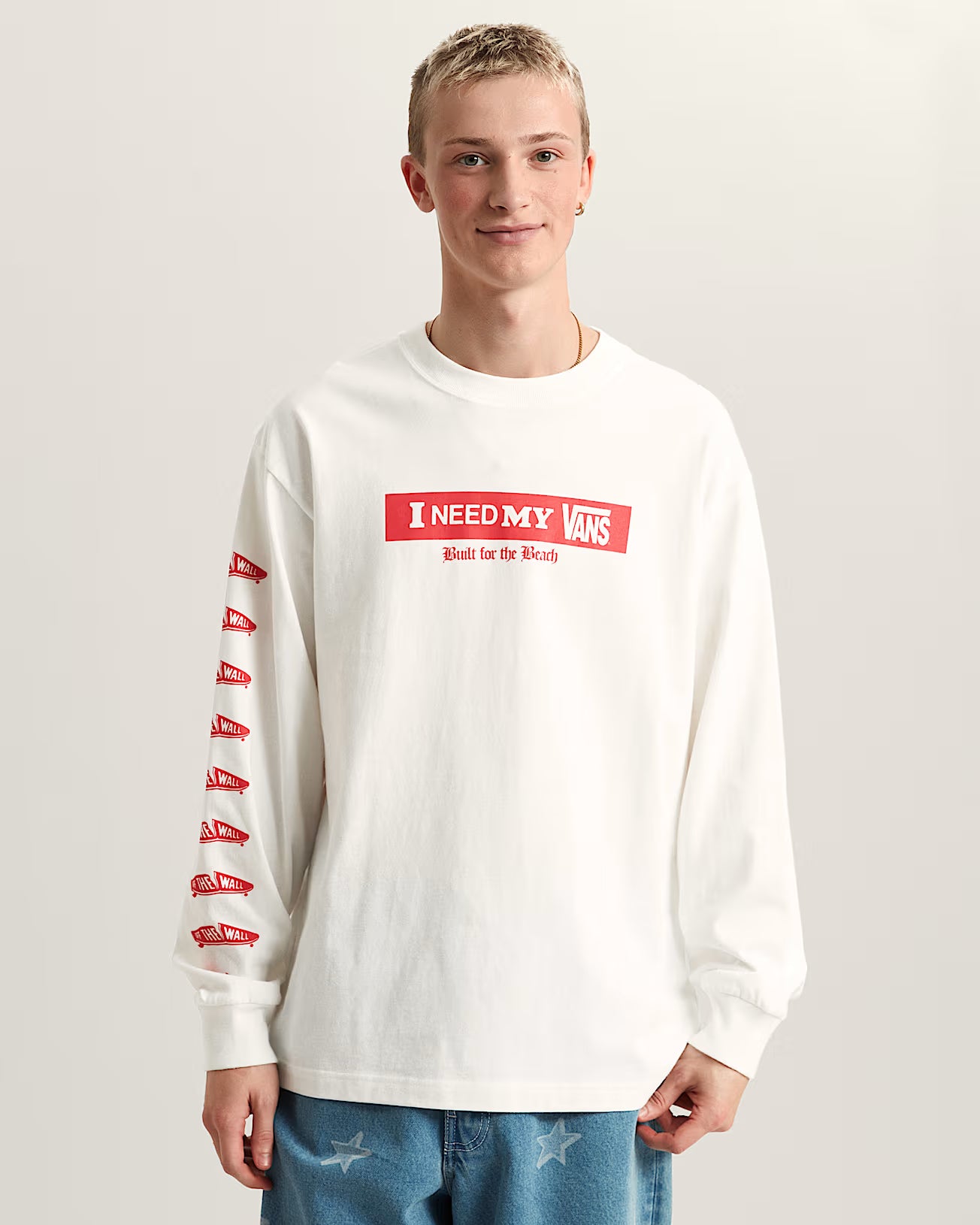 Vans Clothing & Shoes Vans I Need My Long Sleeve T-shirt White