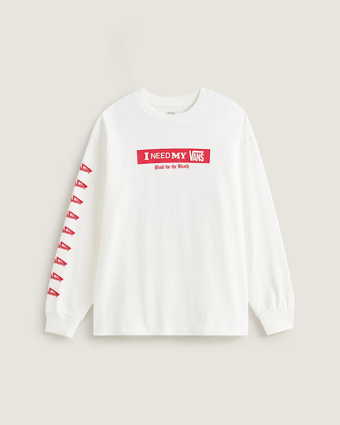 Vans Clothing & Shoes Vans I Need My Long Sleeve T-shirt White