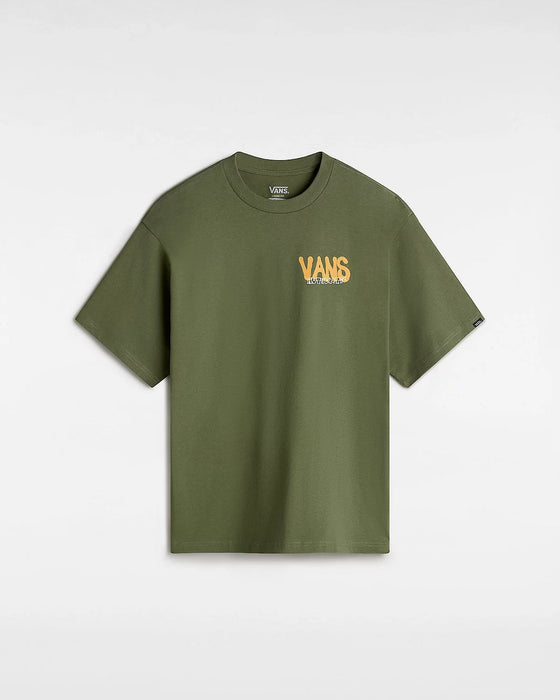 Vans Clothing & Shoes Vans Local Pub Spray Loose Fit T-Shirt Green