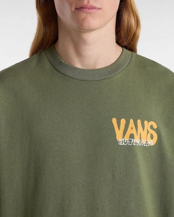 Vans Clothing & Shoes Vans Local Pub Spray Loose Fit T-Shirt Green