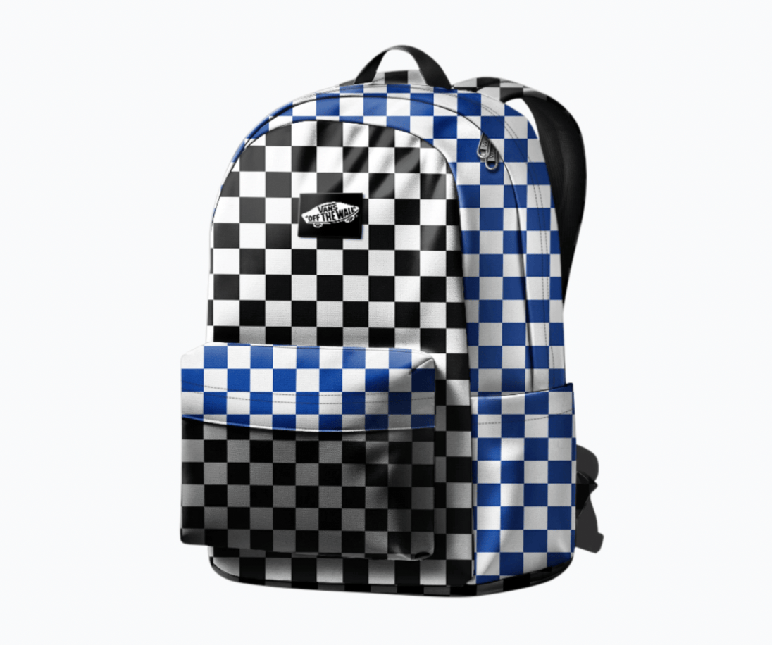 Vans Clothing & Shoes Vans Old Skool Backpack Classic Blue / Black Checker