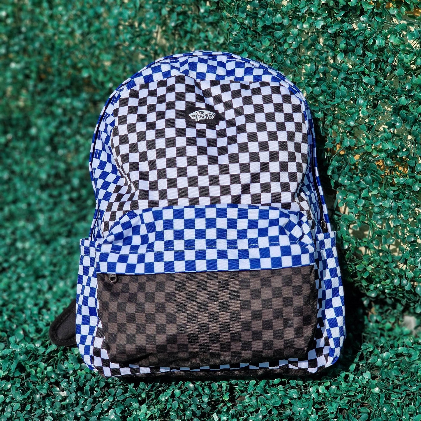 Vans Clothing & Shoes Vans Old Skool Backpack Classic Blue / Black Checker