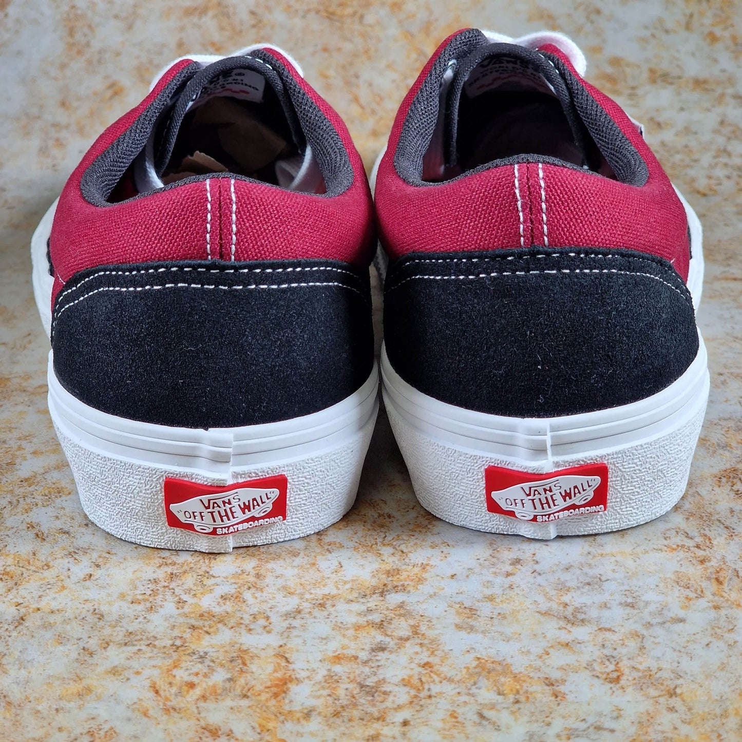 Vans Clothing & Shoes Vans Skate Era Shoes Black / Dark Red - Redline / Powerlite Colourway