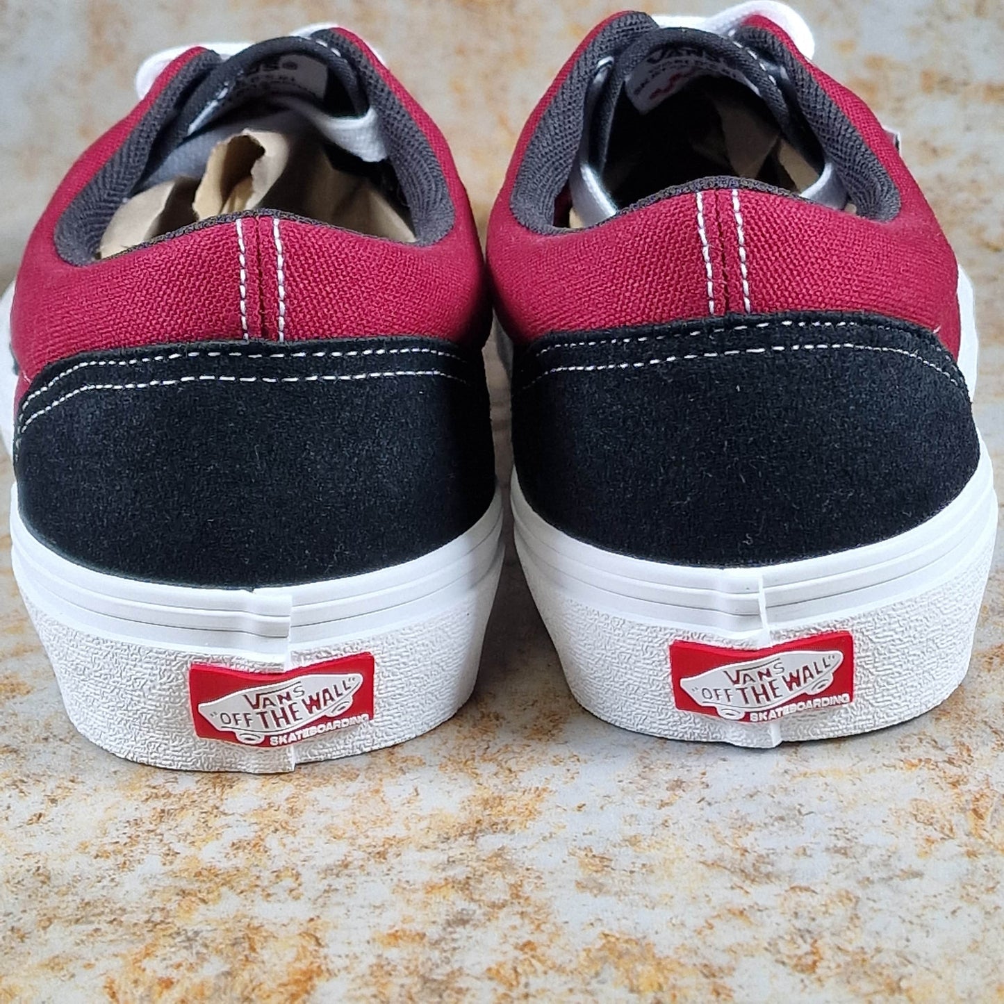 Vans Clothing & Shoes Vans Skate Era Shoes Black / Dark Red - Redline / Powerlite Colourway