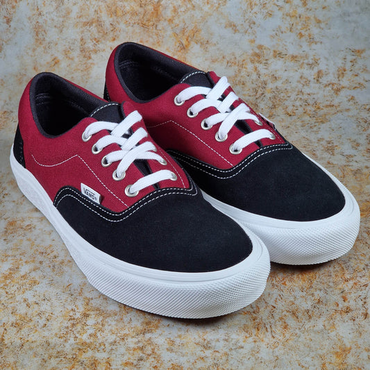 Vans Clothing & Shoes Vans Skate Era Shoes Black / Dark Red - Redline / Powerlite Colourway