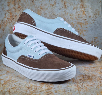 Vans Clothing & Shoes Vans Skate Era Shoes Brown / Blue SE Racing Colourway