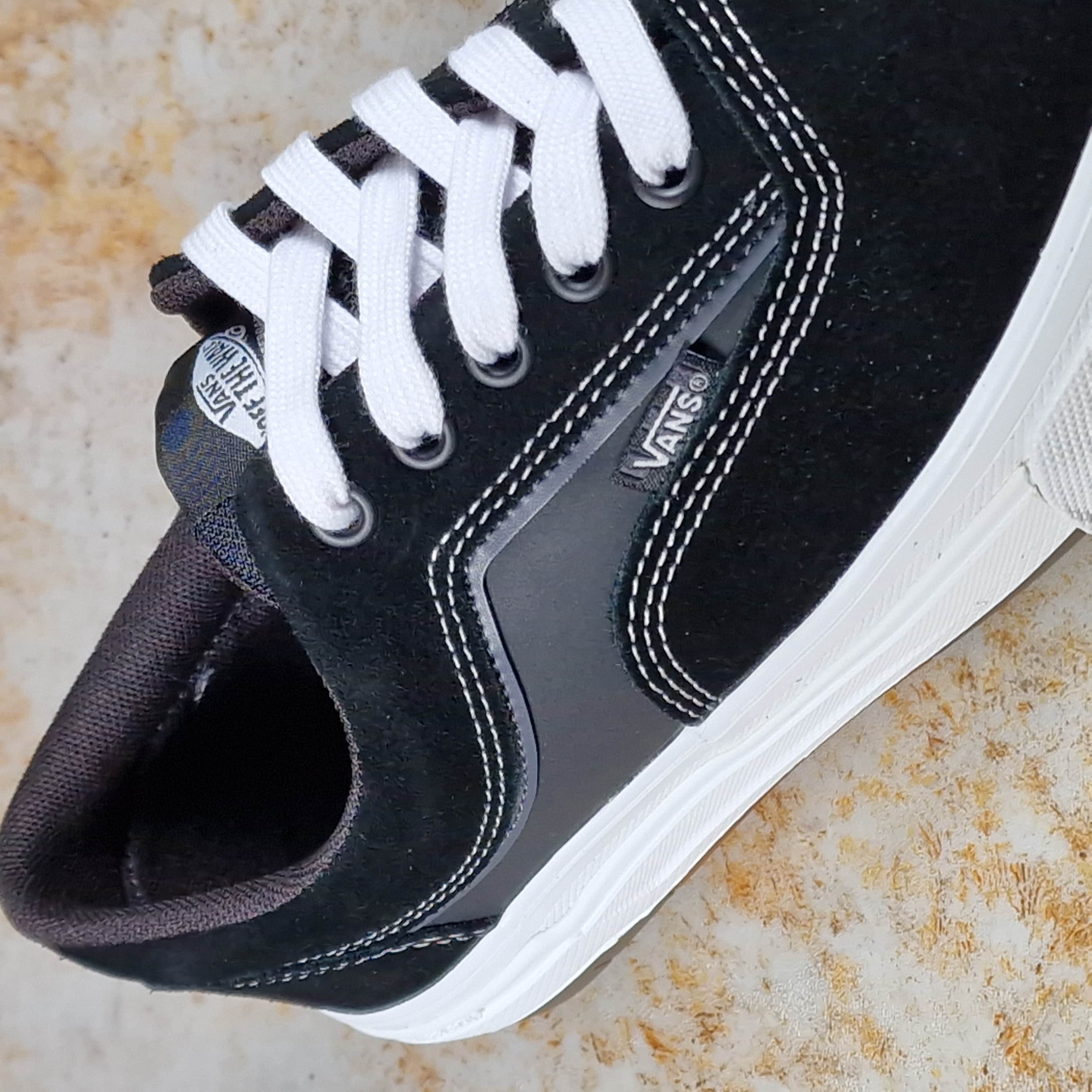 Vans Skate Era Wafflecup Shoes Black / White | Alans BMX