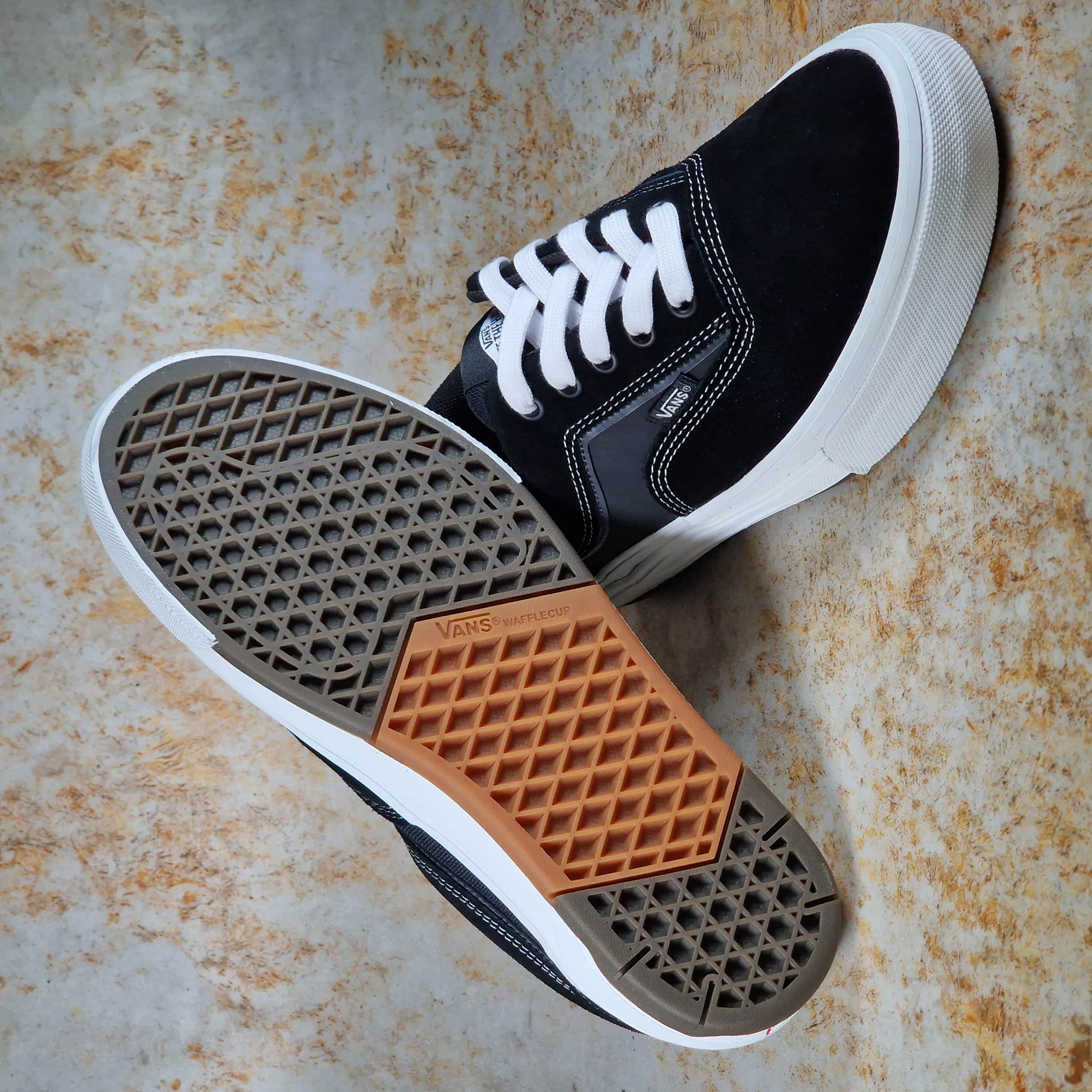Vans Skate Era Wafflecup Shoes Black / White | Alans BMX