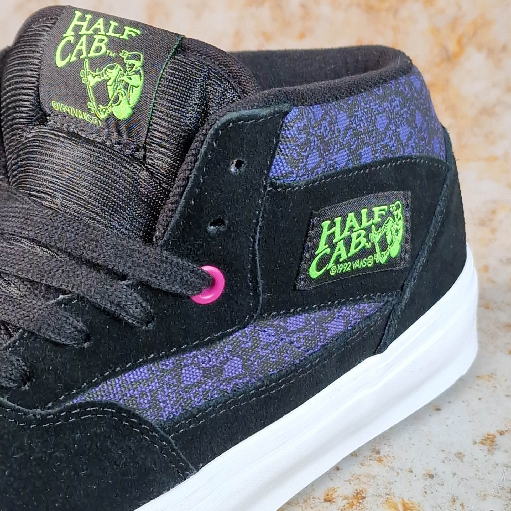 Vans Clothing & Shoes Vans Skate Half Cab Shoes Acid Airbrush / Violet Purple