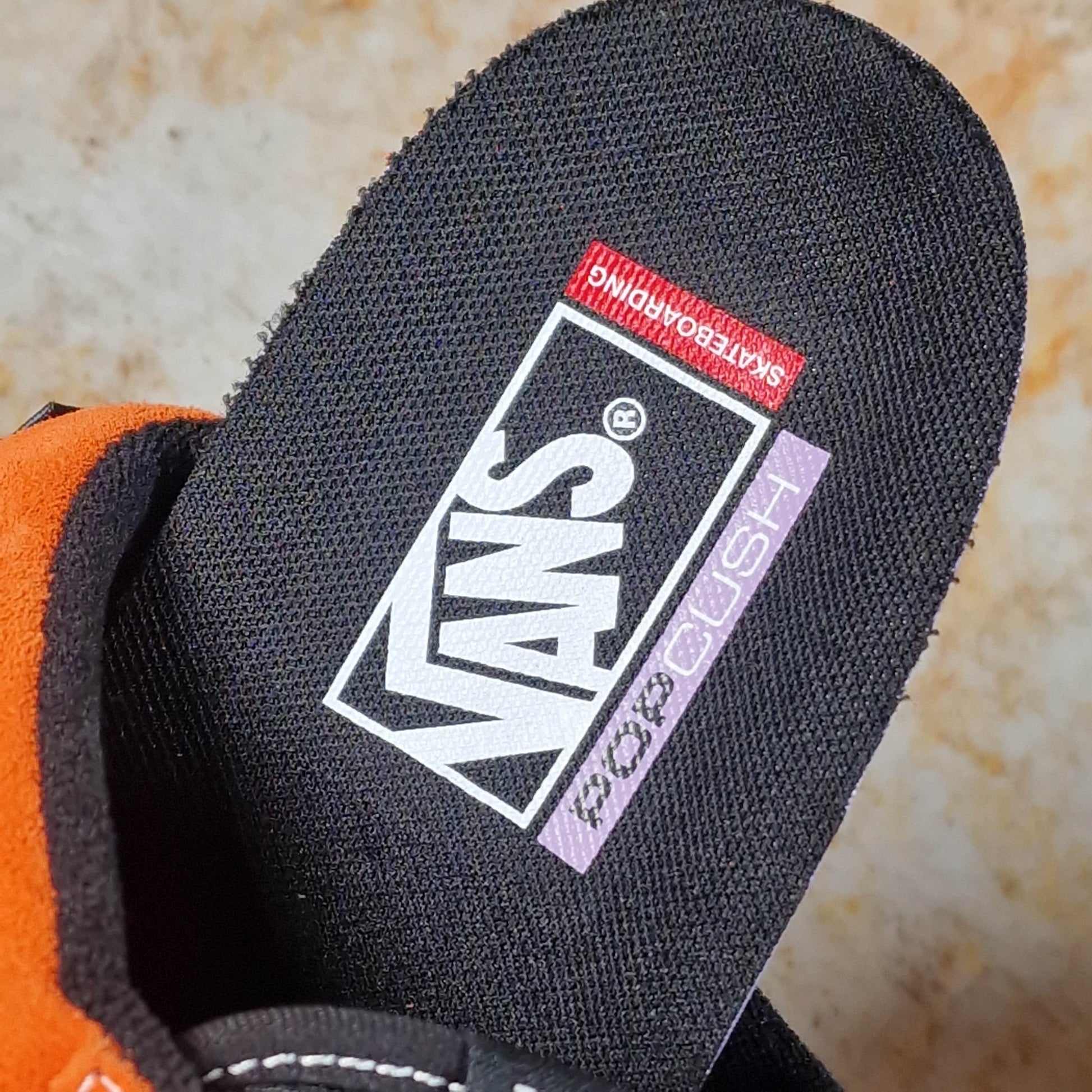 Vans Clothing & Shoes Vans Skate Half Cab Shoes Flame Orange / White
