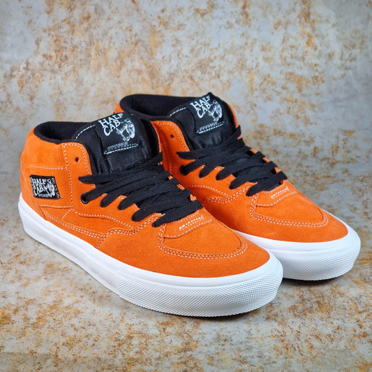 Vans Clothing & Shoes Vans Skate Half Cab Shoes Flame Orange / White
