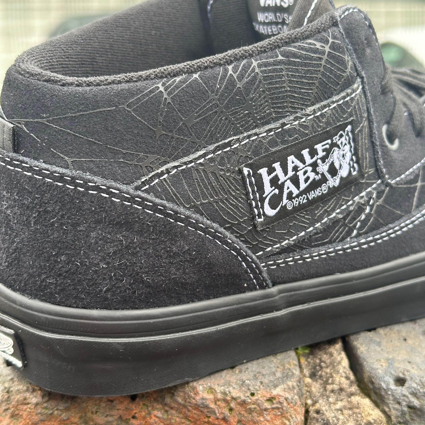 Vans Clothing & Shoes Vans Skate Half Cab Shoes Web Dark Grey / Black