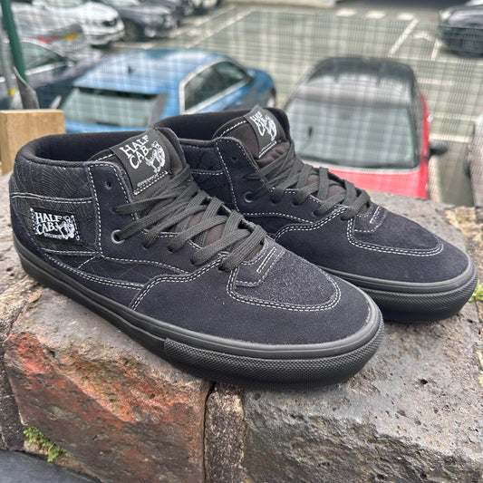 Vans Clothing & Shoes UK 8 Vans Skate Half Cab Shoes Web Dark Grey / Black