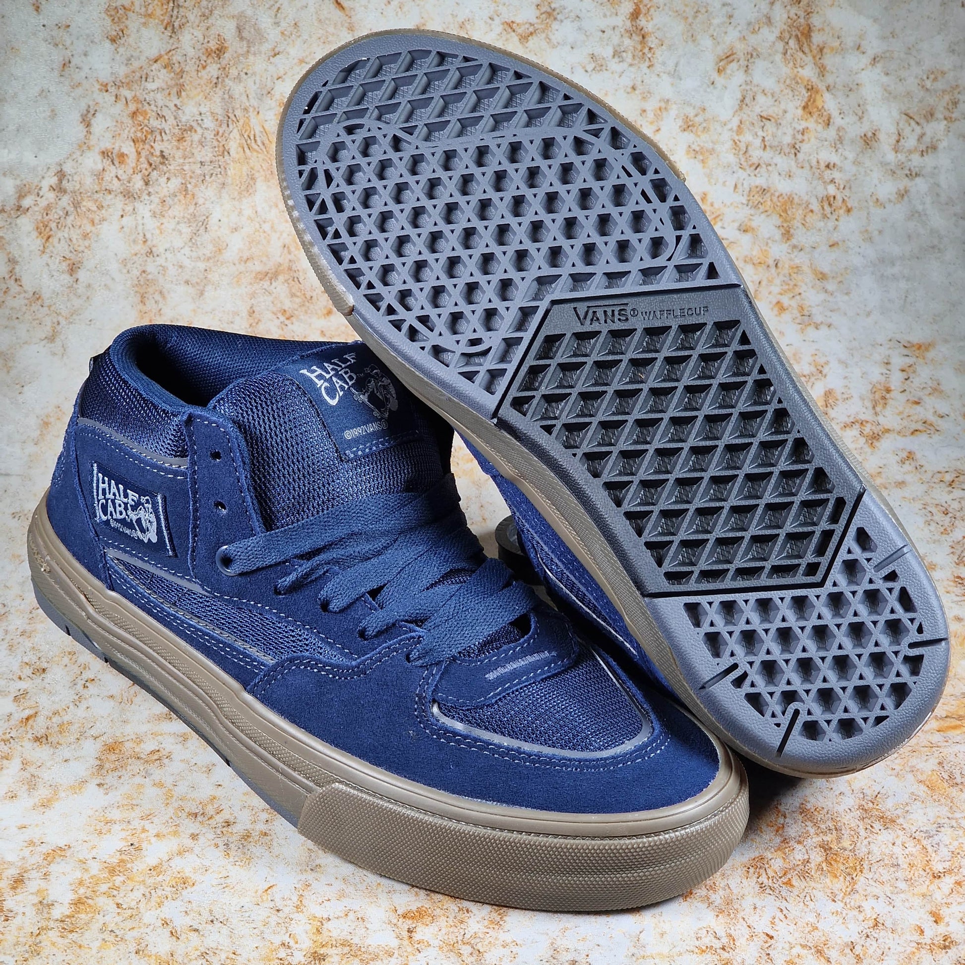 Vans Clothing & Shoes Vans Skate Half Cab Wafflecup Shoes Navy / Dark Gum
