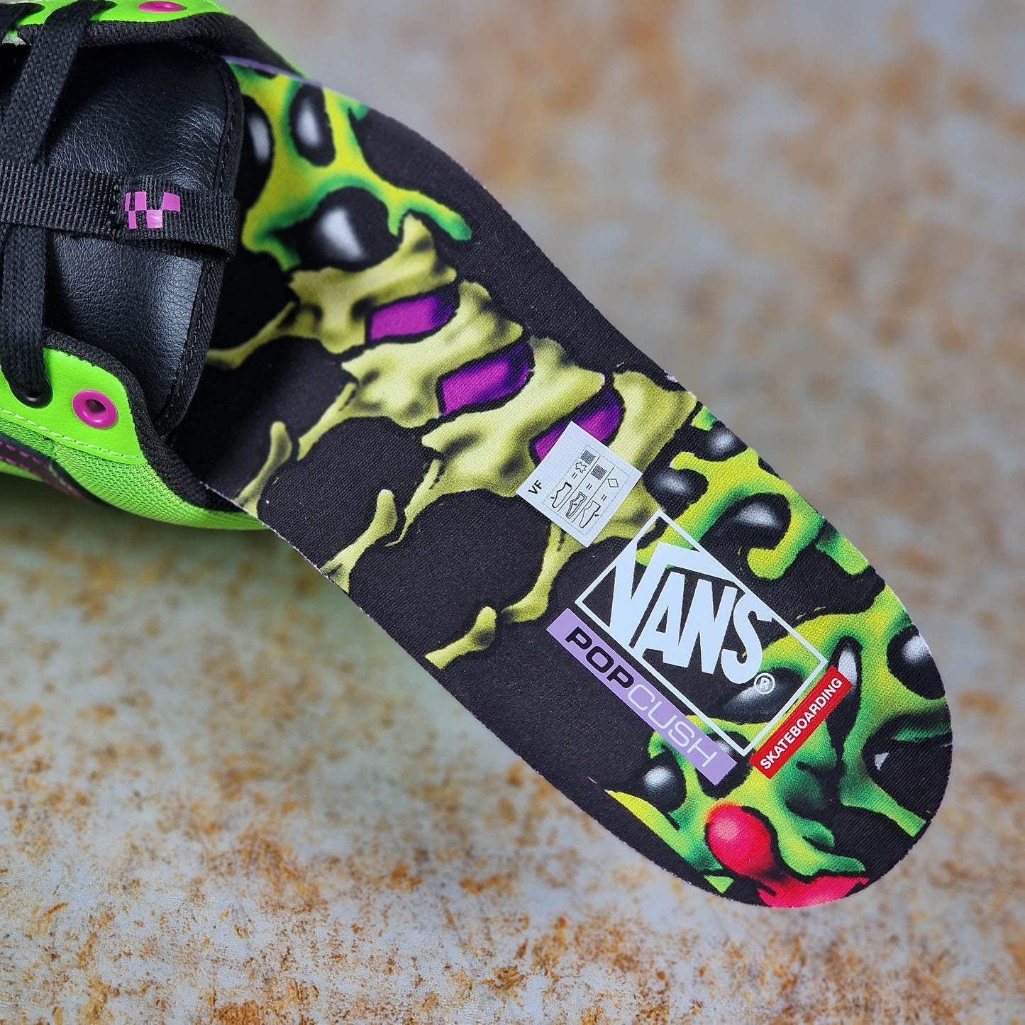 Vans Clothing & Shoes Vans Skate Old Skool 36 + Shoes Acid Airbrush Black / Green Geck