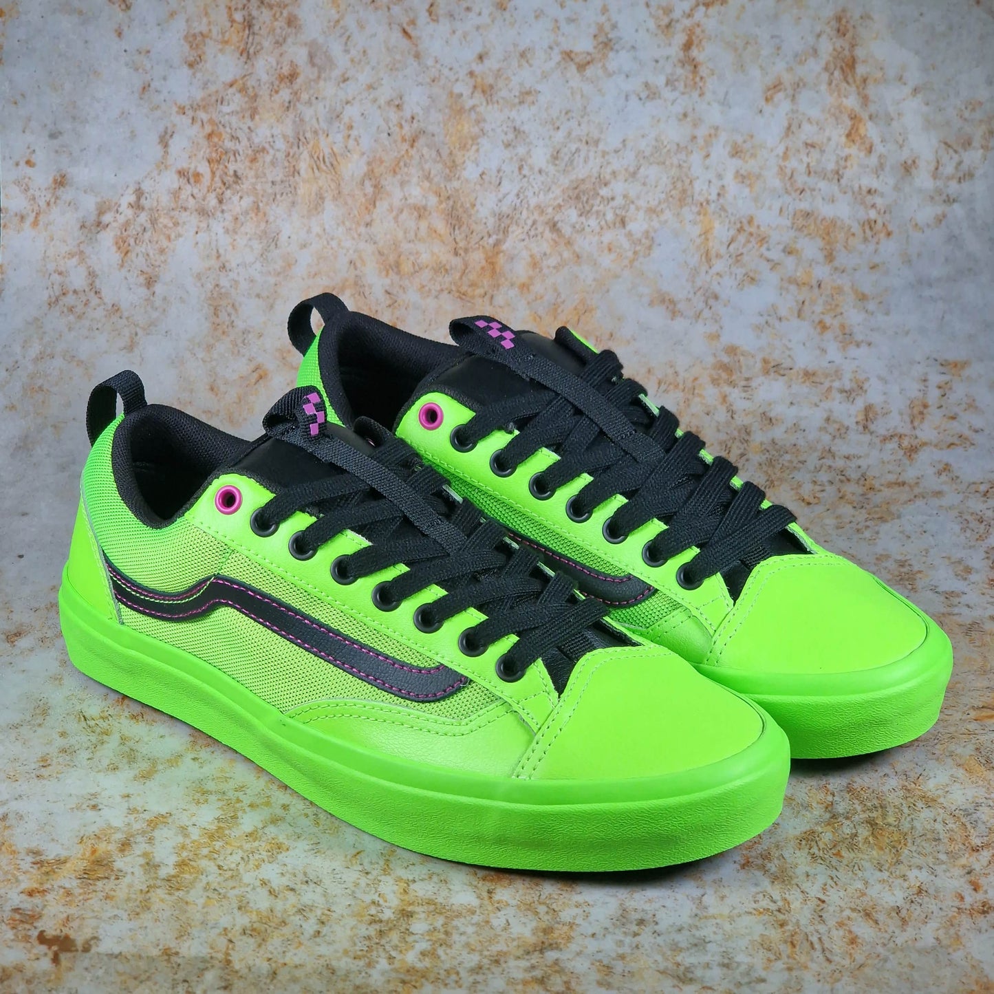 Vans Clothing & Shoes Vans Skate Old Skool 36 + Shoes Acid Airbrush Black / Green Geck