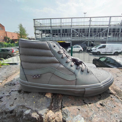 Vans Clothing & Shoes Vans Skate Sk8-Hi Shoes Mono Pewter